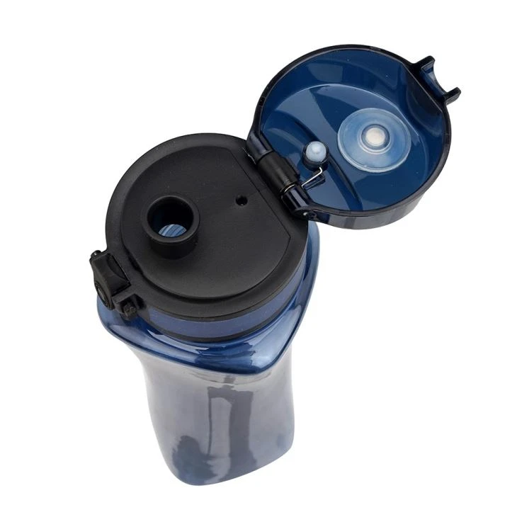 Colorful Flip Lid Plastic Sports Water Bottle